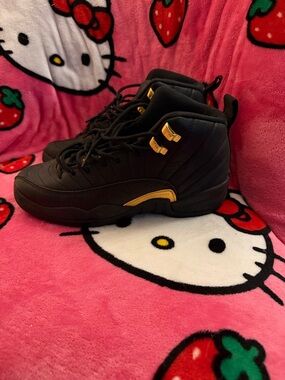 Jordan Kids Black and Gold retro Jordan’s